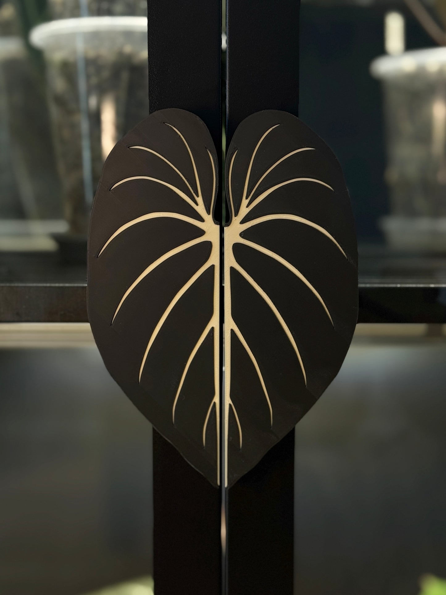 Vitrinen Griff Philodendron Gloriosum