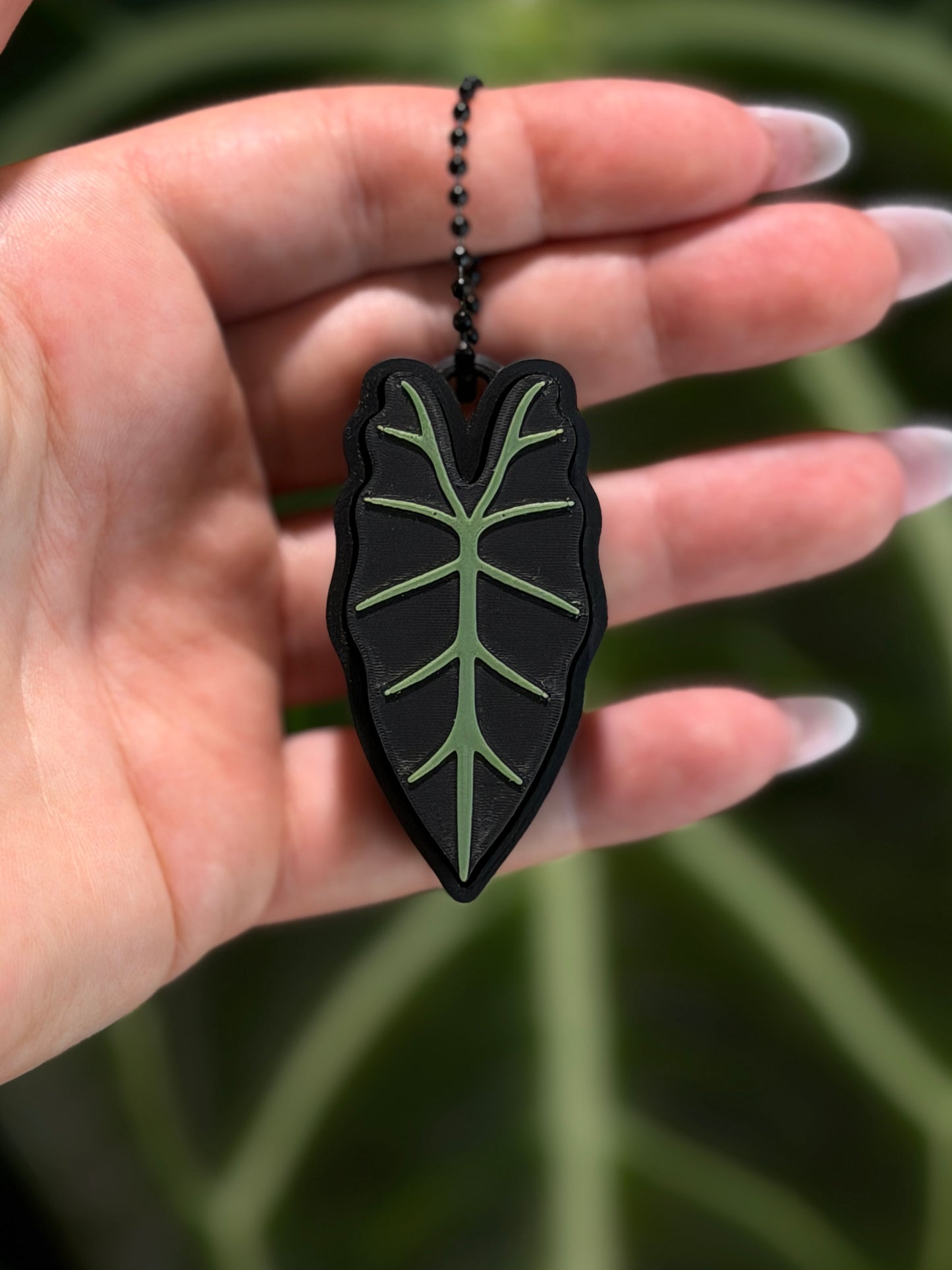 Fidget Leaf Clicker Classic Alocasia in Grün mit mechanischem Klick-Feedback