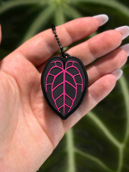 Fidget Leaf Clicker Classic Anthurium in Pink mit klickbarem Tastatur-Switch
