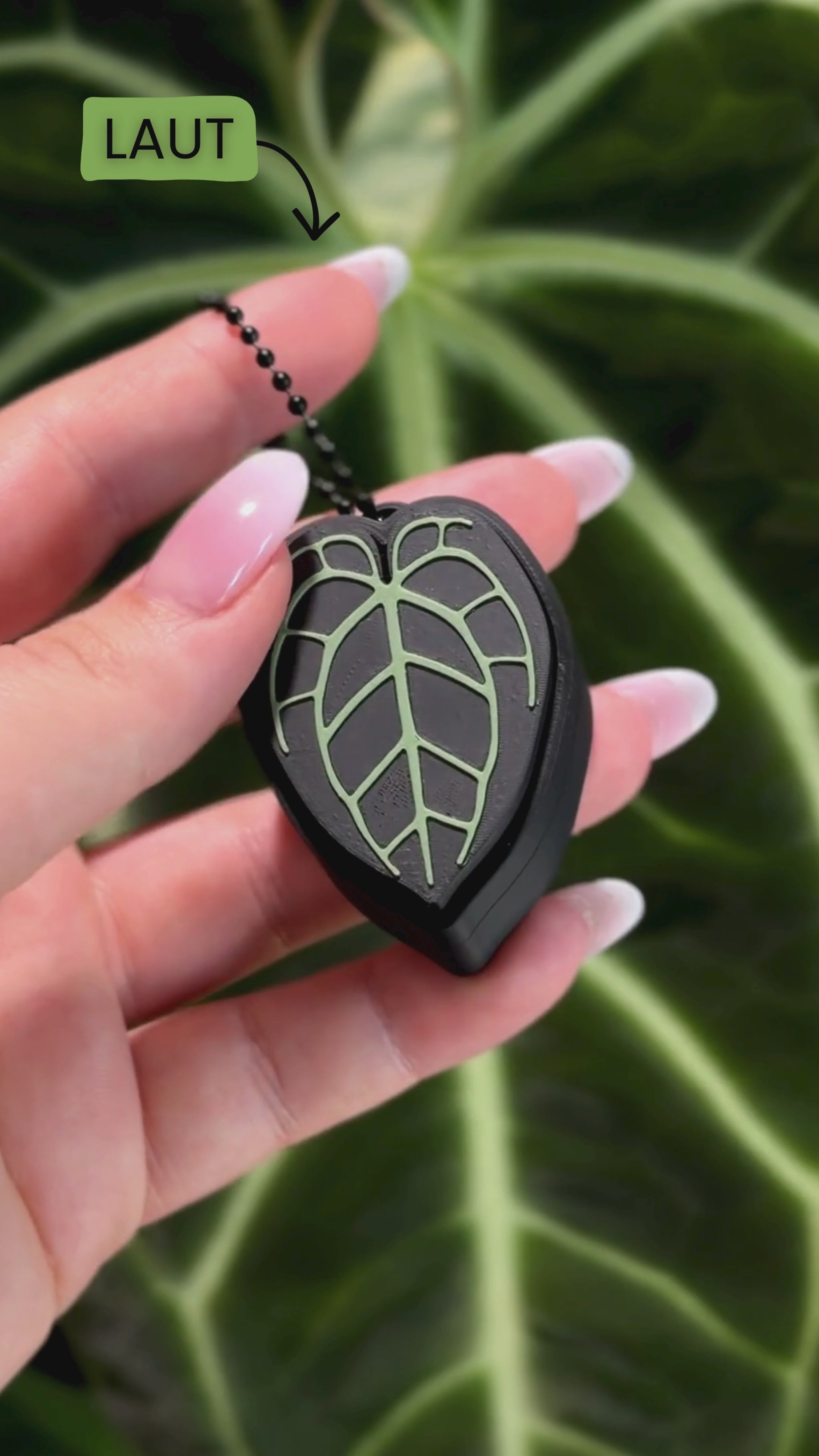 Fidget Leaf Clicker mit lautem Klick – blauer Switch Soundtest